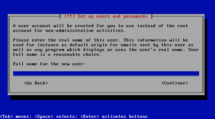 ユーザーのフルネームの設定