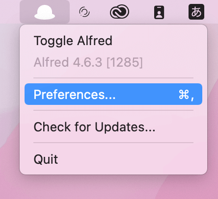 Alfred Preferences